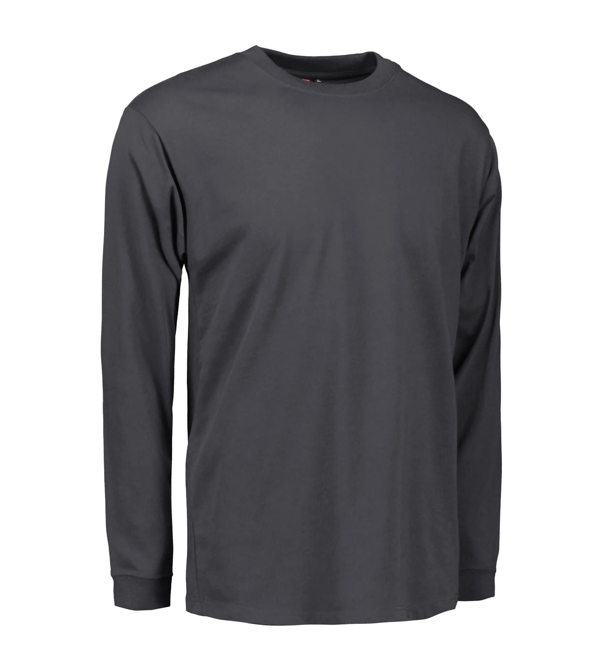 Slidstærk langærmet t-shirt til mænd i mørkegrå