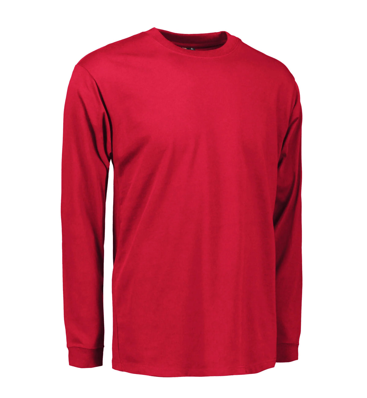 Slidstærk langærmet t-shirt til mænd i rød