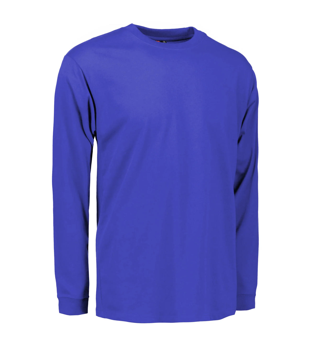 Slidstærk langærmet t-shirt til mænd i kongeblå