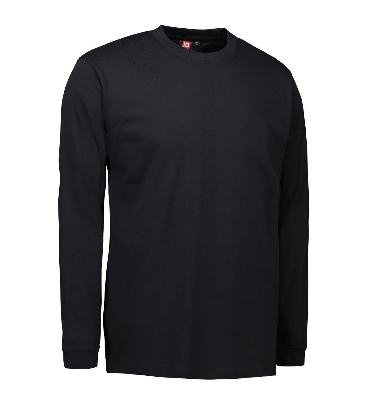 Slidstærk langærmet t-shirt til mænd i sort