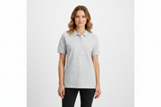 Slidstærk grå dame polo t-shirt