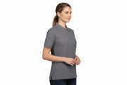 Slidstærk mørkegrå dame polo t-shirt