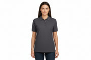 Slidstærk koksgrå dame polo t-shirt