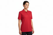 Slidstærk rød dame polo t-shirt