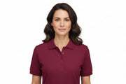 Slidstærk bordeaux dame polo t-shirt