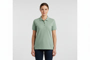 Slidstærk dame polo t-shirt i støvet grøn
