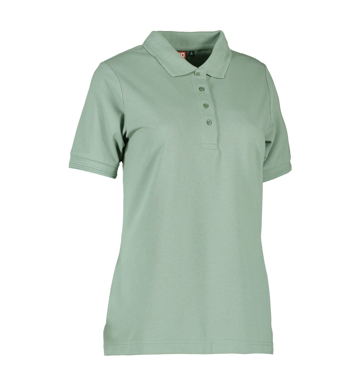 Slidstærk dame polo t-shirt i støvet grøn
