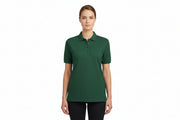Slidstærk flaskegrøn dame polo t-shirt