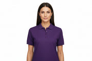 Slidstærk lilla dame polo t-shirt