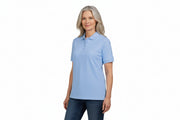 Slidstærk lyseblå dame polo t-shirt