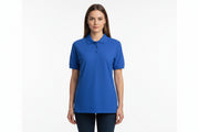 Slidstærk blå dame polo t-shirt