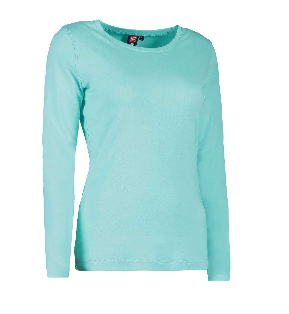 Mint farvet langærmet dame t-shirt