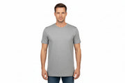 Grå t-shirt med rund hals til mænd fra ID Tøj