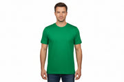 Grøn t-shirt med rund hals til mænd fra ID Tøj