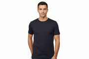 Navy t-shirt med rund hals til mænd fra ID Tøj