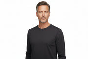 Koksgrå langærmet t-shirt til mænd fra ID Tøj