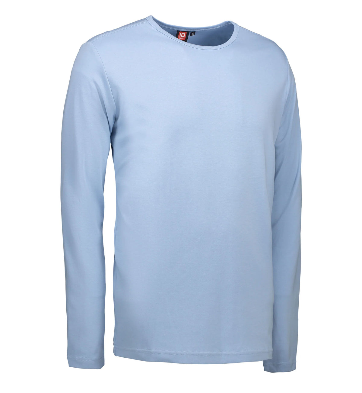 Lyseblå langærmet t-shirt til mænd