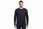 Navy langærmet t-shirt til mænd fra ID Tøj