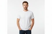 Hvid stretch t-shirt til mænd