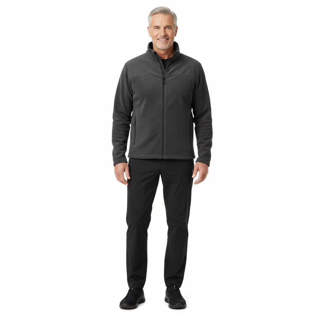 Nybo Grå Herre Shirts & Outdoor Fleececardigan, Antipilling, Elastik