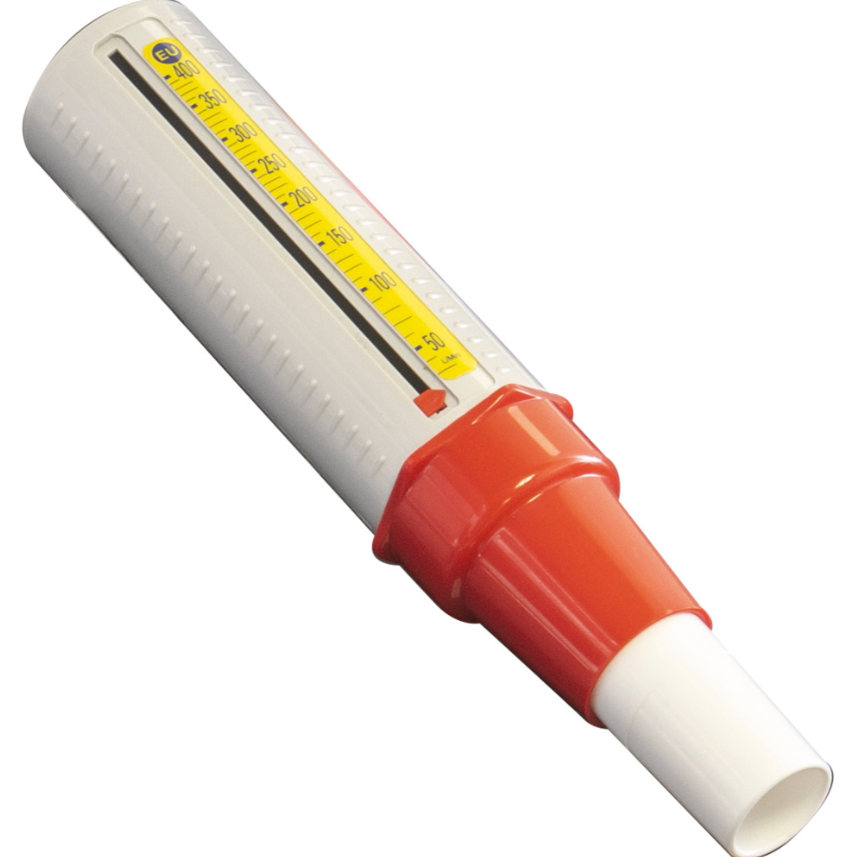 Peakflowmeter, low range til børn og ældre, 30-400 liter/min.