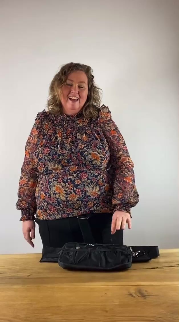 Indlæs video: Taljetaske stor model