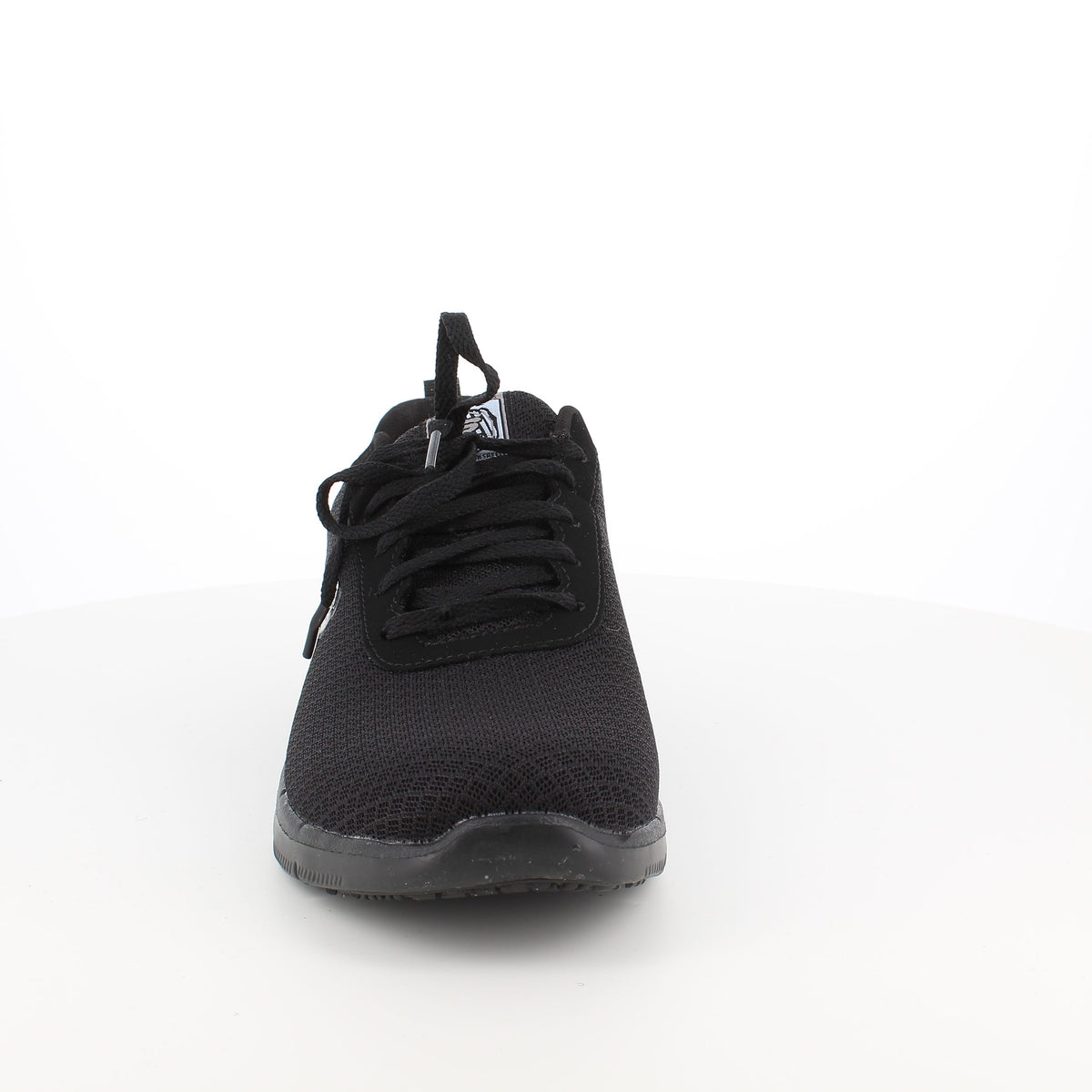 Sort Skechers work i åndbart materiale til kvinder