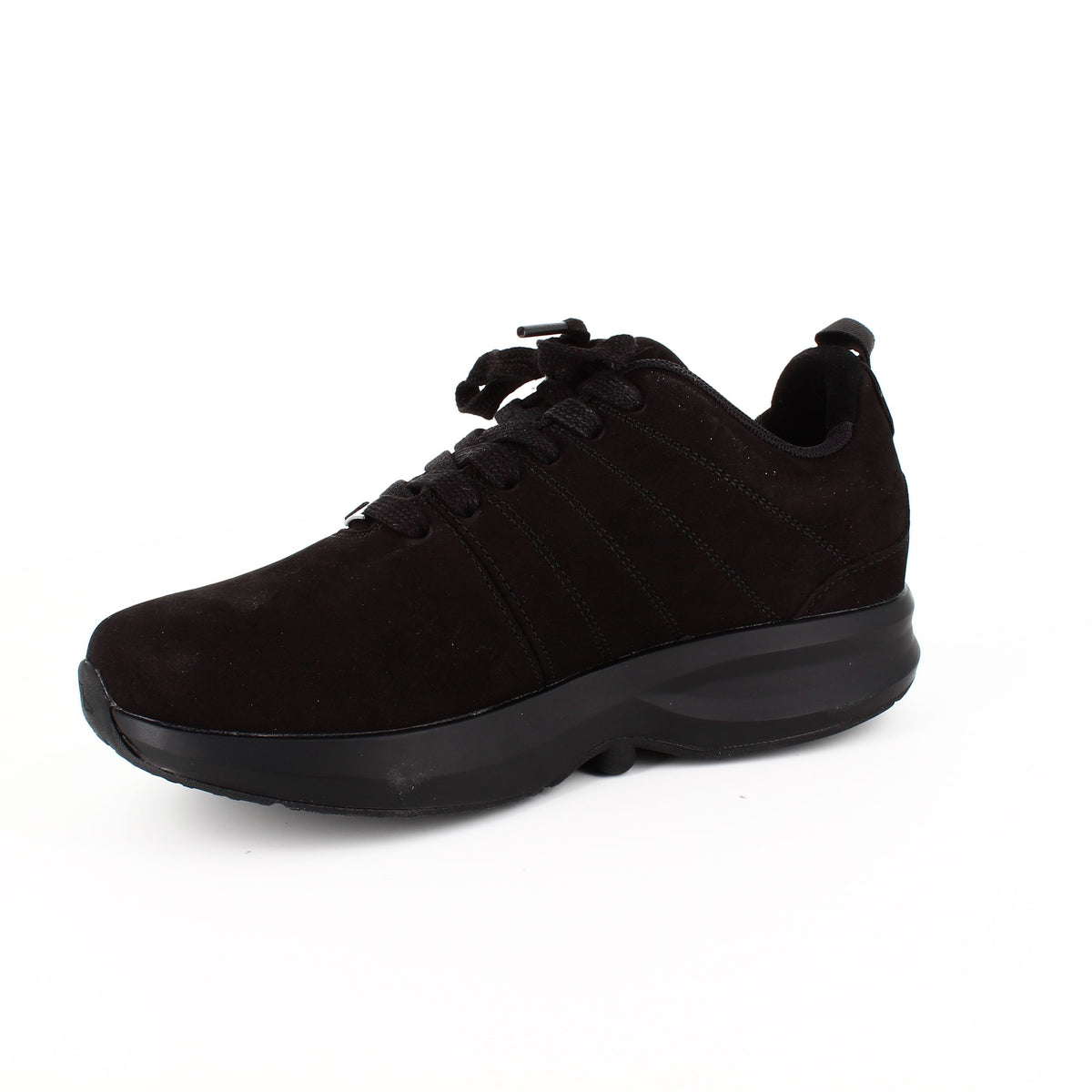 Sorte Gaitline sneakers i nubuch skind