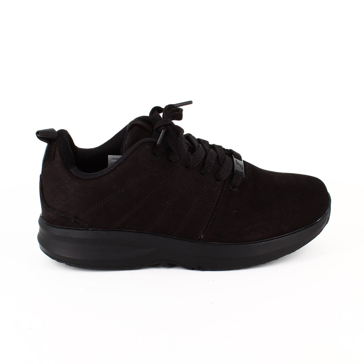 Sorte Gaitline sneakers i nubuckskind