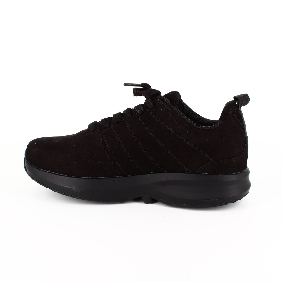 Sorte Gaitline sneakers i nubuch skind