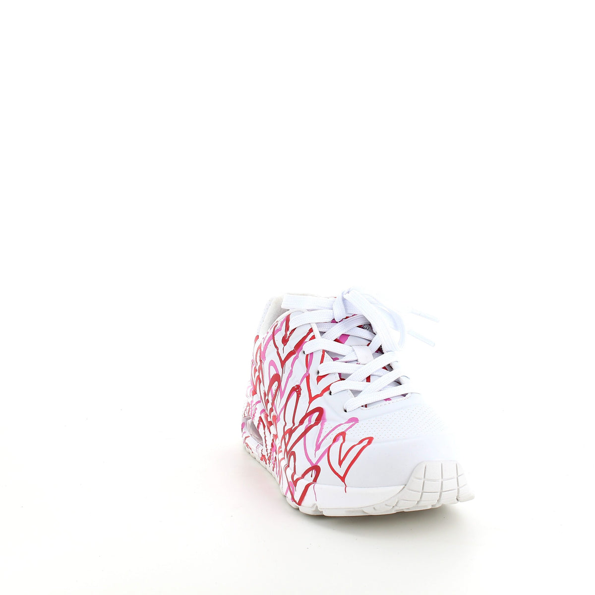 Hvid sko fra Skechers med flotte detaljer