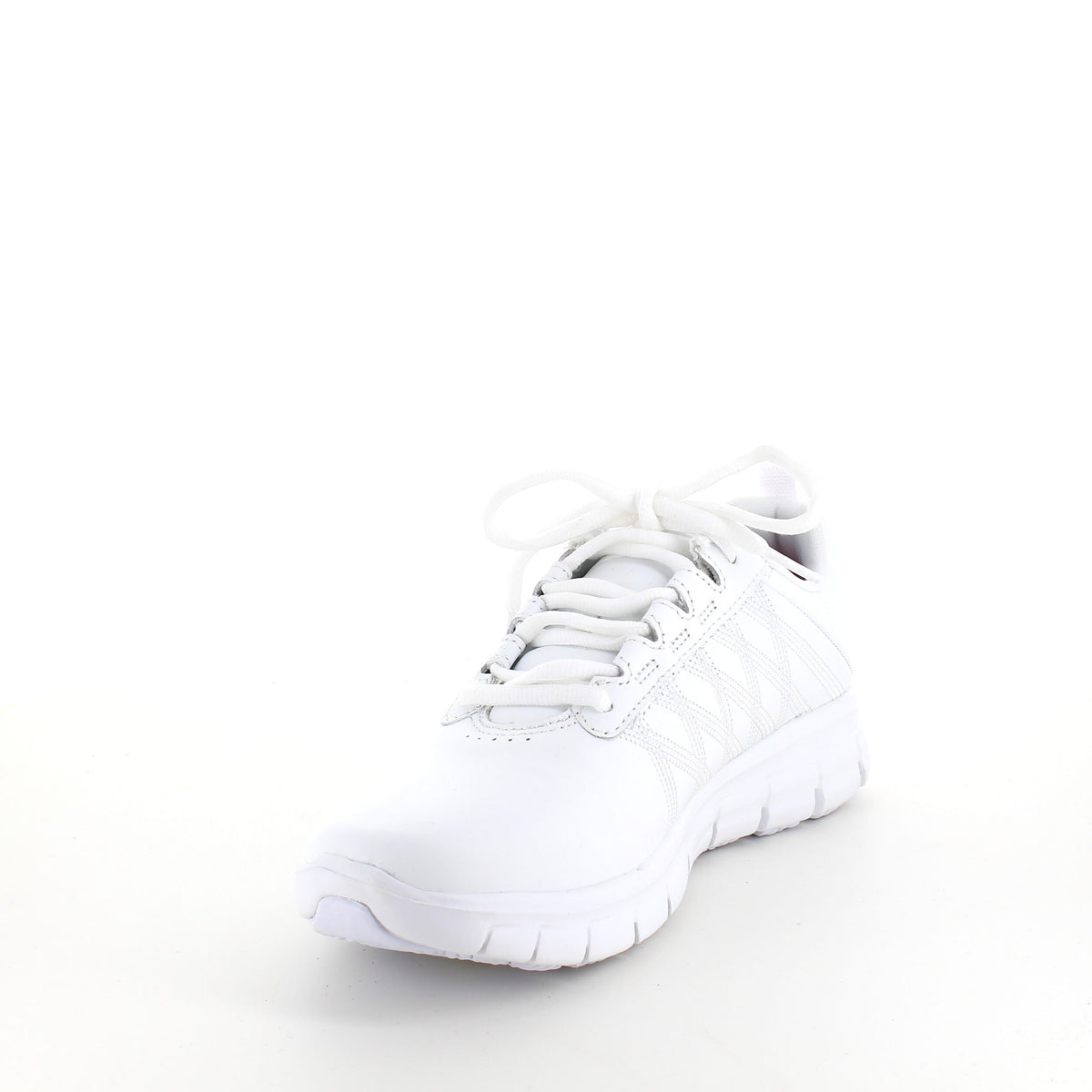 Hvid Skechers work med memory foam