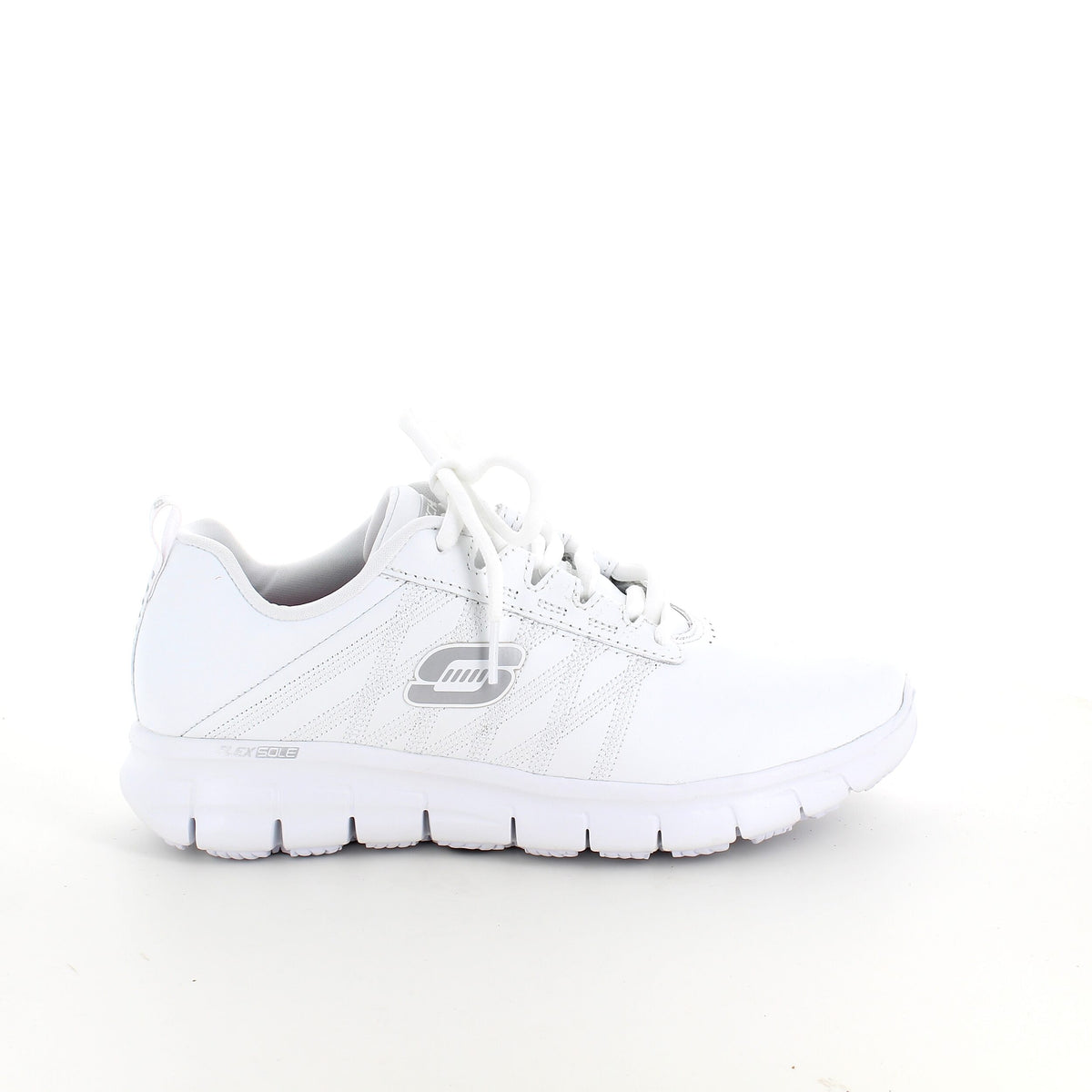 Hvid Skechers Work sko med memory foam