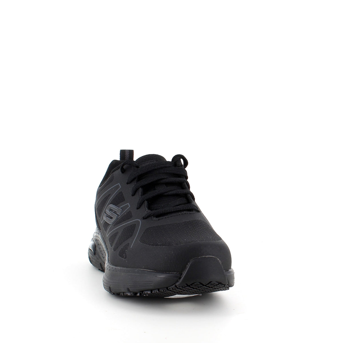 Skechers work sko i sort med svangstøtte