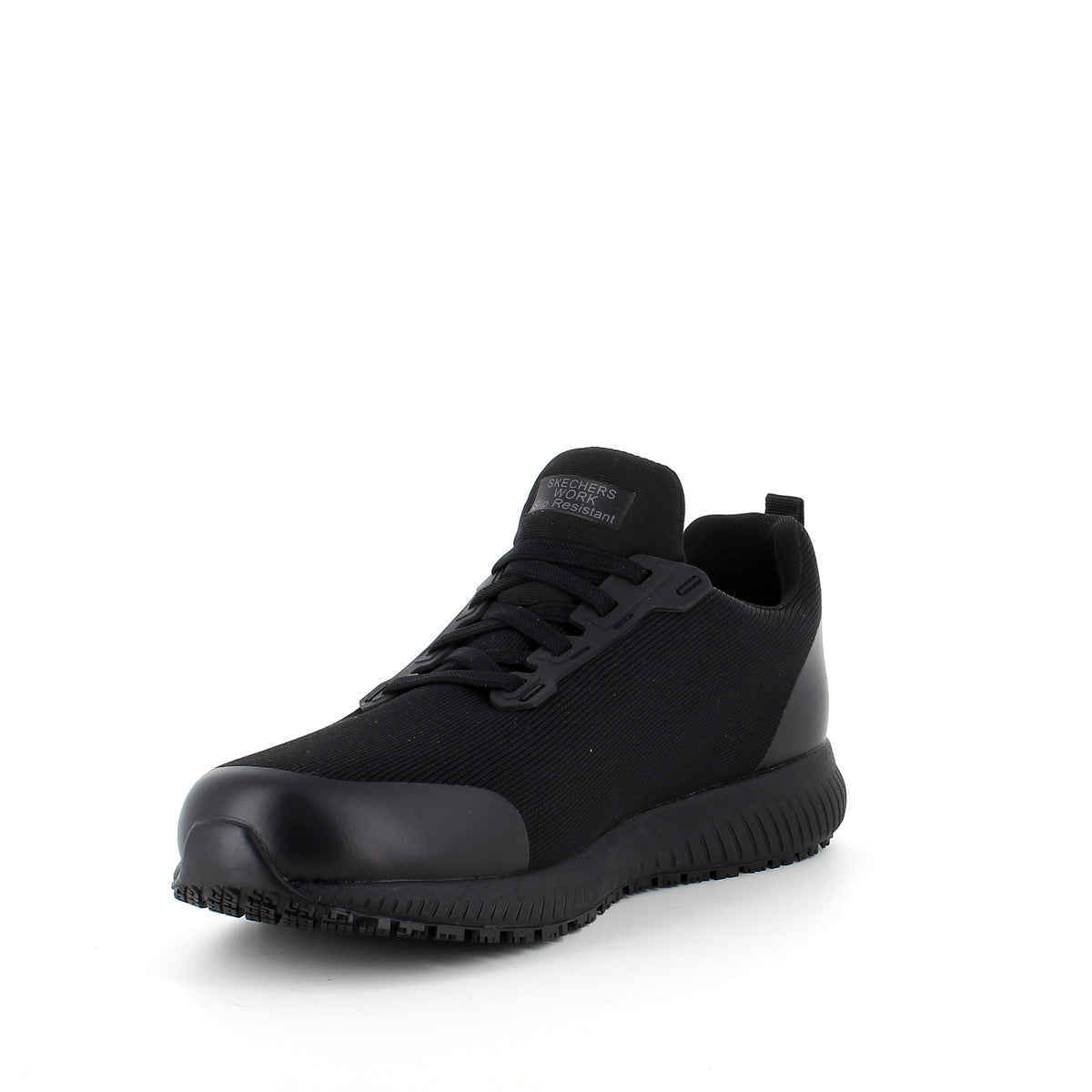 Sort Skechers work sko med ESD