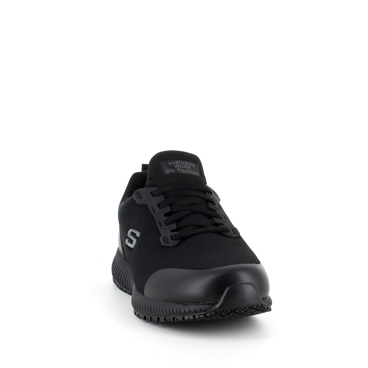 Sort Skechers work sko med ESD