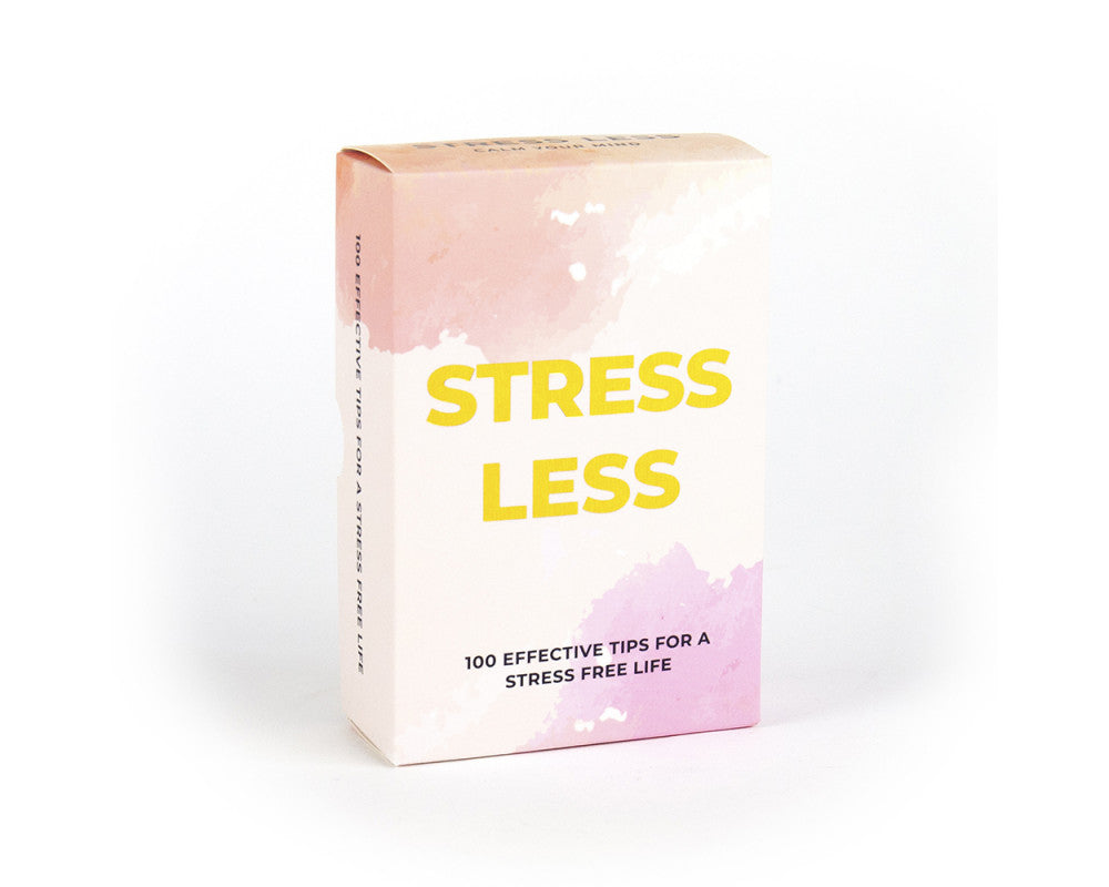Stresskort med teksten Stress af