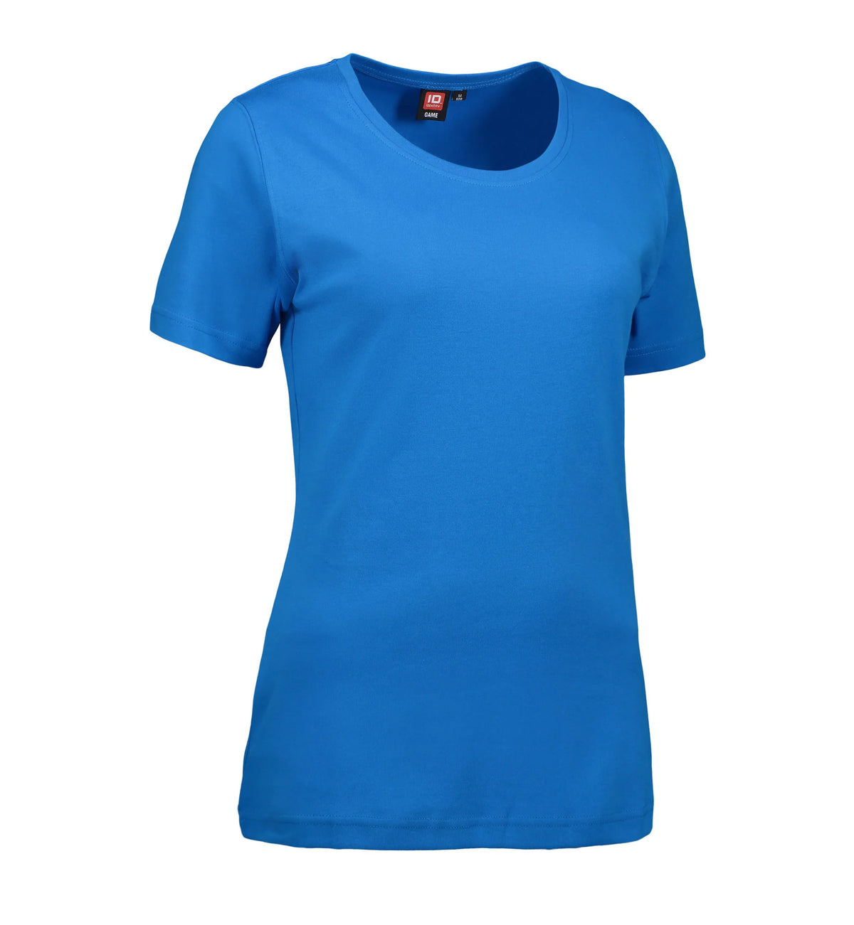 Turkis dame t-shirt med rund hals