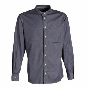 Nybo Denimblå Unisex New Nordic Gastrojakke, Lange Ærmer