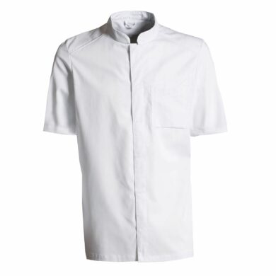 Nybo Hvid Unisex New Nordic Kokkejakke, Kortærmet