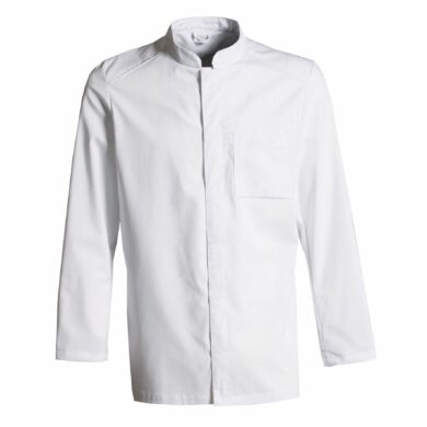 Nybo Hvid Unisex New Nordic Kokkejakke, Langærmet