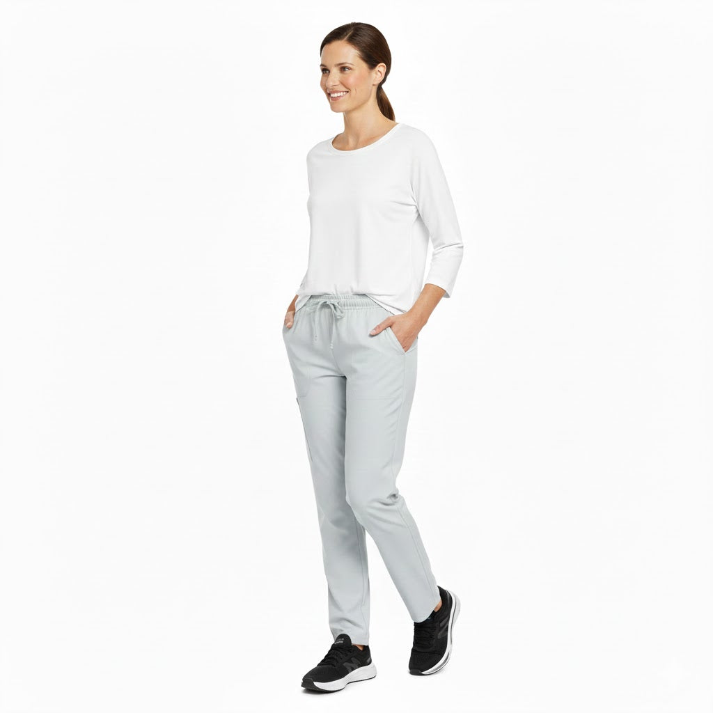 Nybo Pale Grey Unisex Charisma Bukser, Elastik, Komfort, TENCEL®
