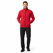 Nybo Rød Herre Shirts & Outdoort Microfleece Cardigan, Antipilling, Elastik i Bund