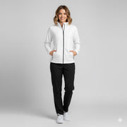 Nybo Hvid Dame Shirts & Outdoor Microfleece Cardigan, Antipilling, Let Figursyet