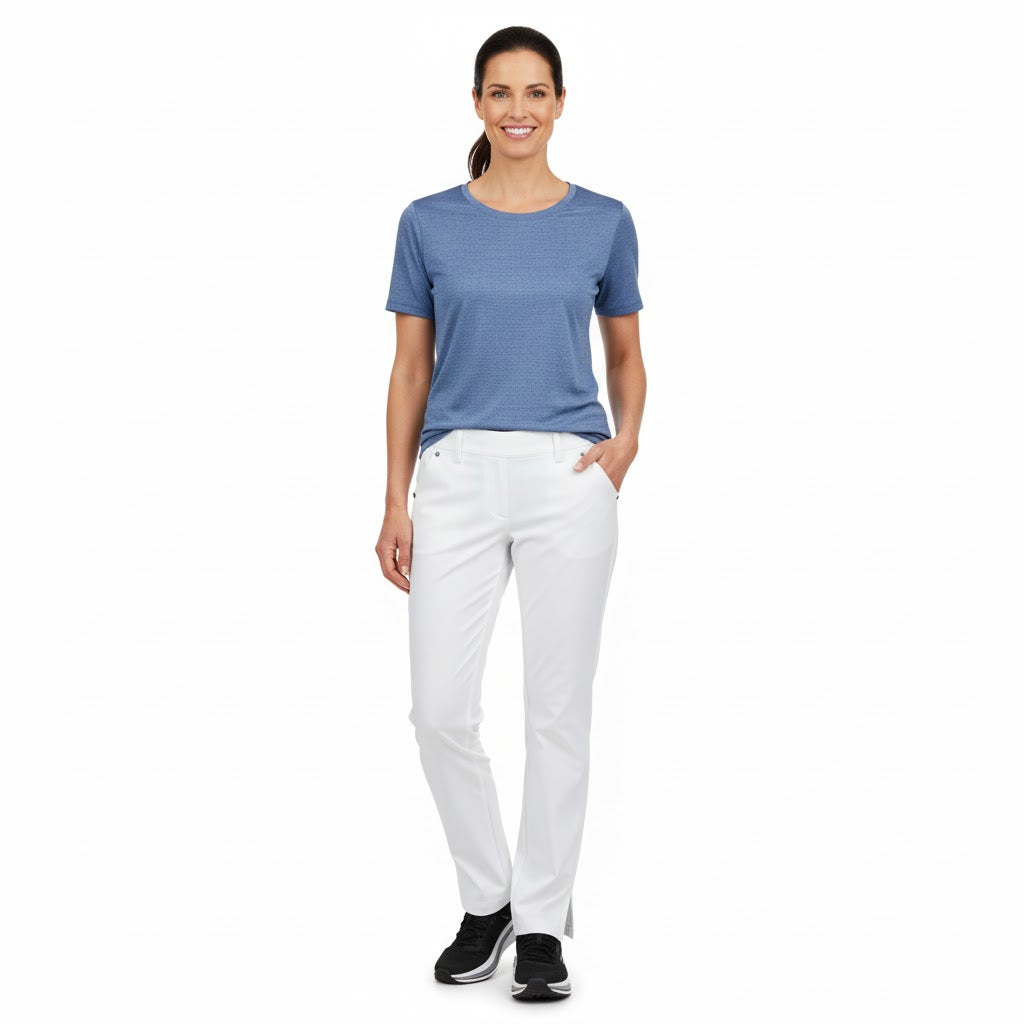 Nybo Hvide Dame Harmony Jeans, Pull-on, Komfortelastik