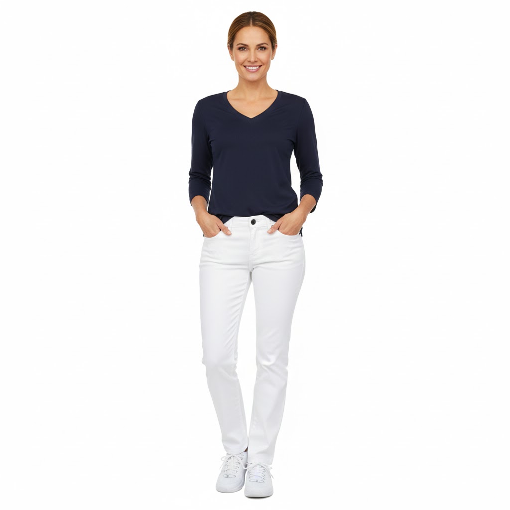 Nybo Hvid Damejeans Harmony, Twiggy-pasform, Stretch