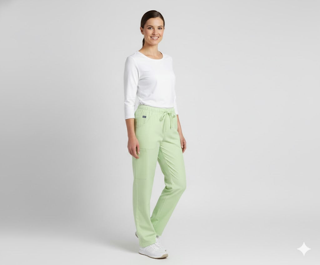 Nybo Lysegrønne Unisex Heart Pull-on Bukser, Åndbare, Rummelige Lommer