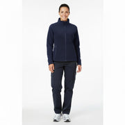 Nybo Navy Dame Shirts & Outdoort Micro Fleece Cardigan, Antipilling, Elastik