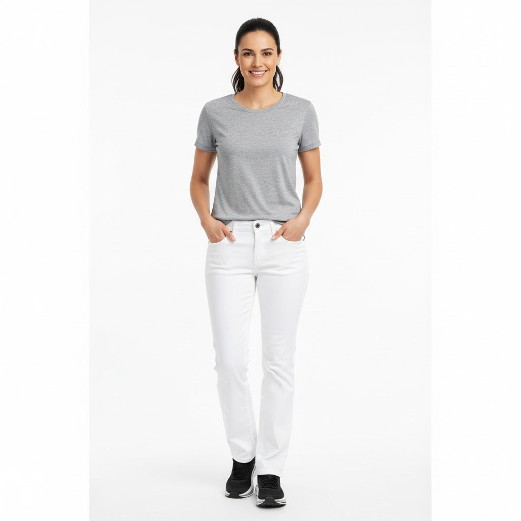 Nybo Hvide Damejeans Harmony Monroe, Stretch, Lang +10 cm