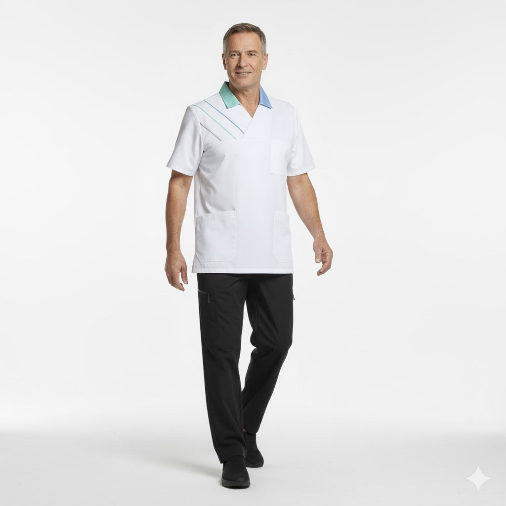 Nybo Hvid/Lysegrøn/Lyseblå Unisex Feel Free Busseronne, Komfort, Praktisk, Slidstærk